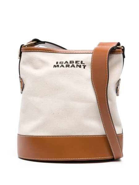  Isabel Marant Samara Logo-embroidered Shoulder Bag - Brown 
