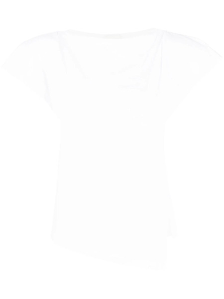  Isabel Marant Sebani Padded Asymmetric T-shirt - White 