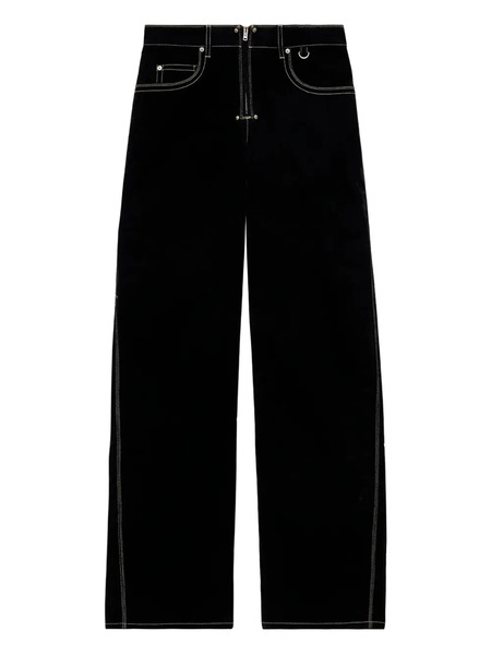  Isabel Marant Stelyna Contrast-stitch Trousers - Black 