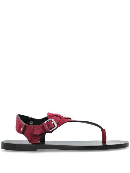  Isabel Marant Suede Sandals - Red 