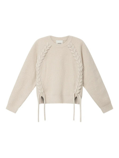  Isabel Marant Tulliam Braided-detail Sweater - Neutrals 
