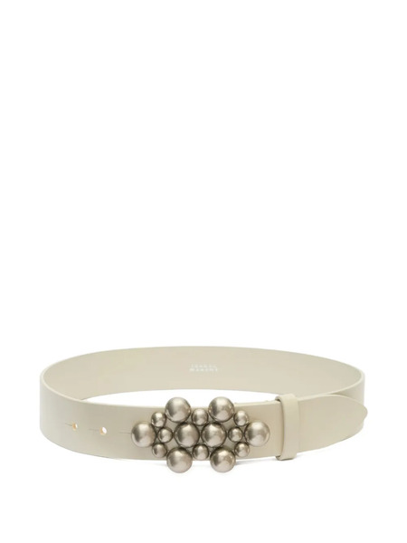  Isabel Marant Vickia Leather Belt - Neutrals 