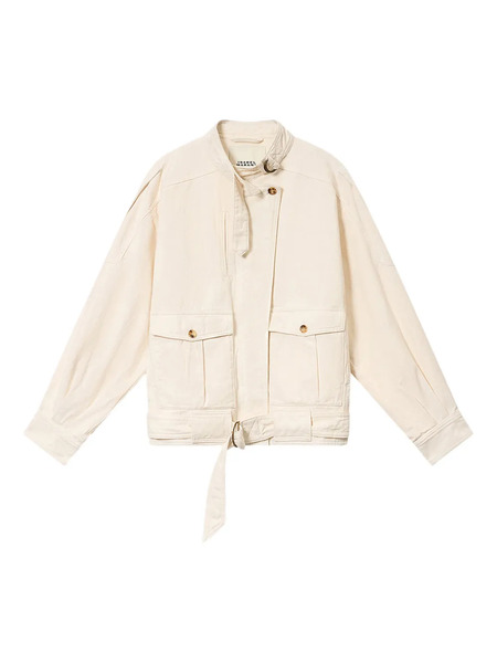  Isabel Marant X Isalya Buckle Pocket Jacket - Neutrals 