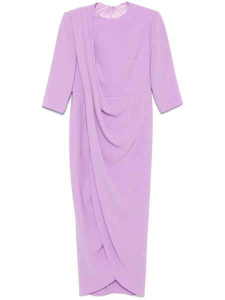  Isabel Sanchis Draped Maxi Dress - Purple 