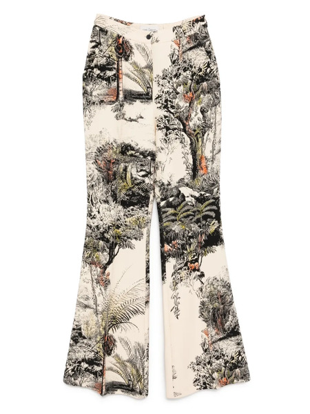  Isabel Sanchis Landscape Print Pants - Neutrals 