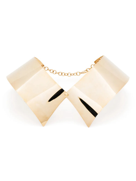  Isabel Sanchis Metal Collar Necklace - Gold 