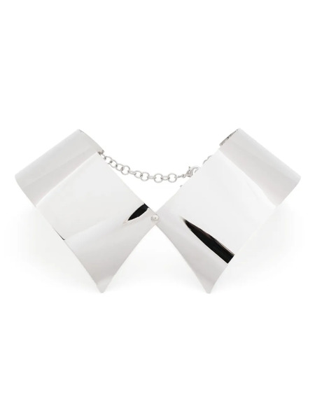  Isabel Sanchis Metal Collar Necklace - Silver 