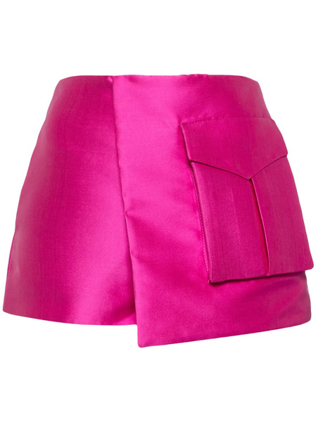  Isabel Sanchis Satin-finish Mini Shorts - Pink 