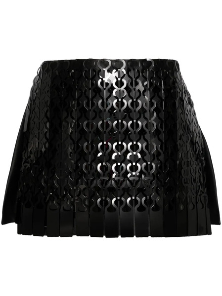  Isabel Sanchis Vinyl Mini Shorts - Black 