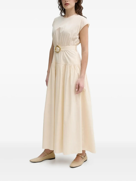  Isabelle Blanche Belted Maxi Dress - Neutrals 