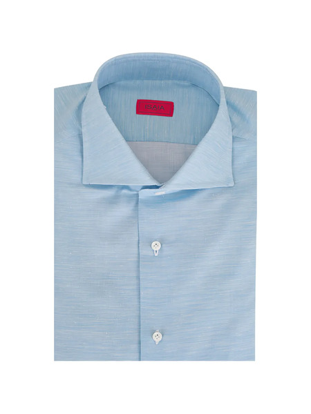  Isaia Blue Shirt 