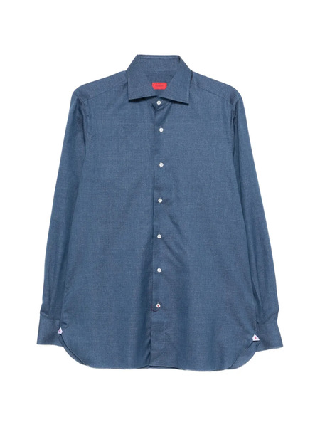  Isaia Button-fasteining Shirt - Blue 