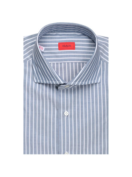  Isaia Striped Shirt - Blue 
