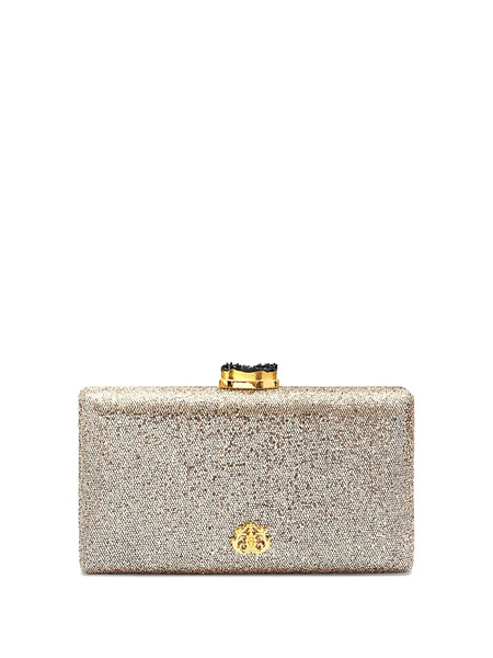  Isla Eva Crystal-embellished Clutch Bag - Gold 