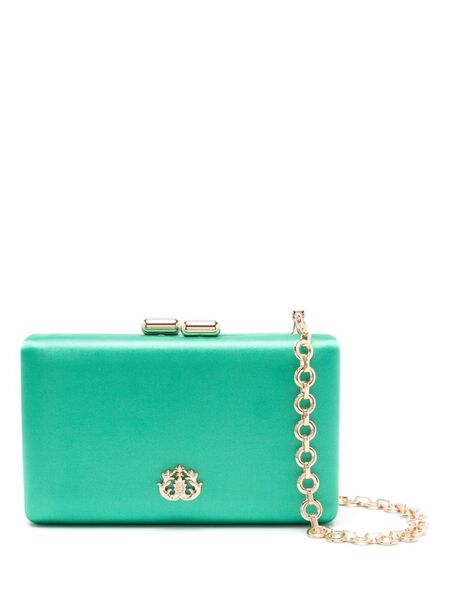  Isla Eva Logo-plaque Clutch Bag - Green 