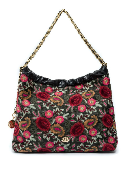  Isla Fiori Shoulder Bag - Black 