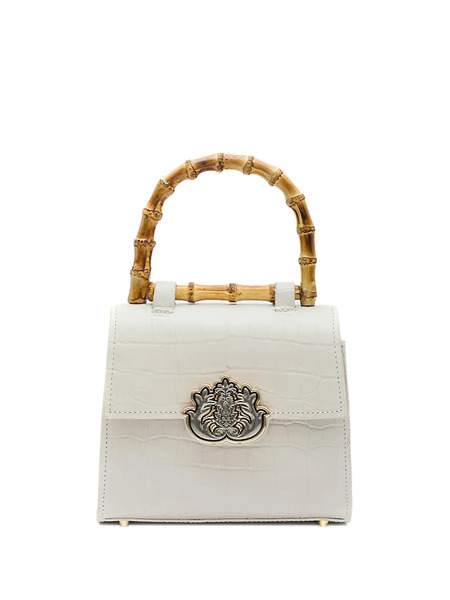  Isla Leather Crossbody Bag - White 