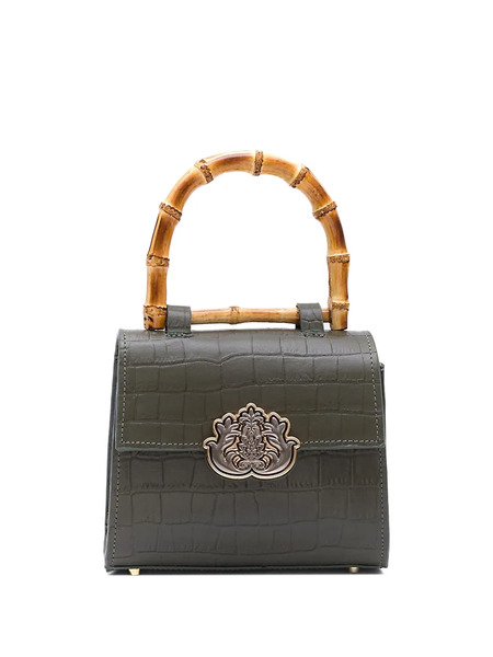  Isla Leather Tote Bag - Green 