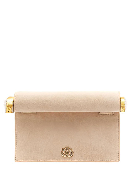  Isla Logo-plaque Clutch Bag - Neutrals 