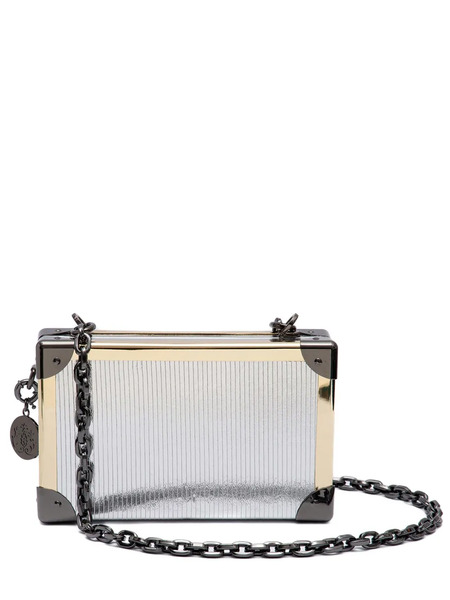  Isla Metallic Clutch Bag - Silver 