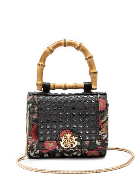  Isla Mini Diana Flap Bag - Black 
