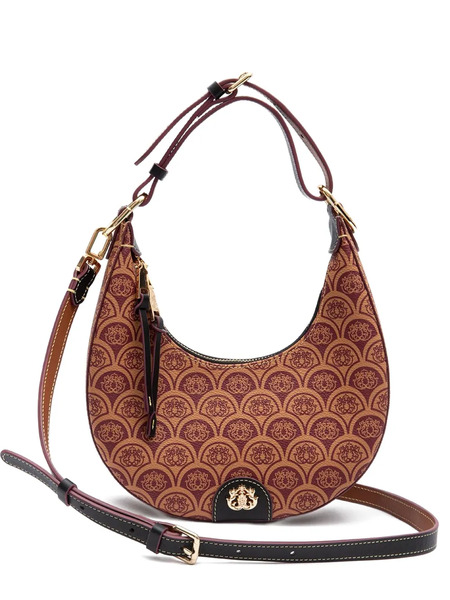  Isla Monogram Shoulder Bag - Brown 