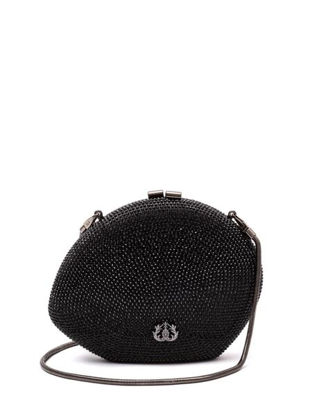  Isla Rhinestone-embellished Clutch Bag - Black 