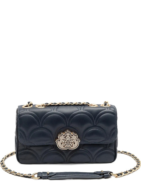  Isla Sirena Quilted Chain Shoulder Bag - Blue 