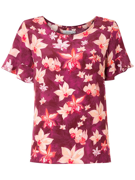  Isolda Anaí Silk Crepe Blouse - Purple 