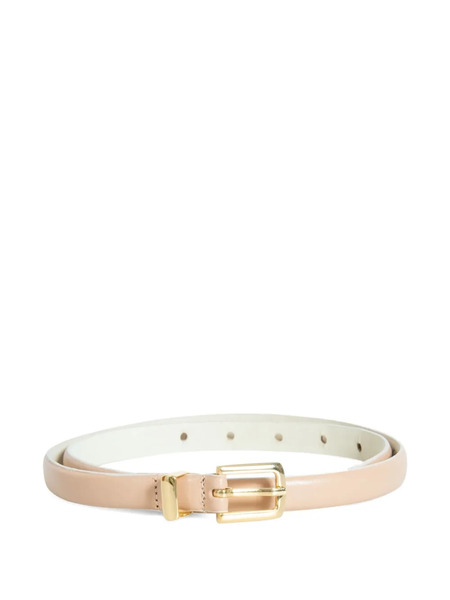  Isolda Babaçu Leather Buckle Belt - Neutrals 