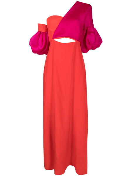  Isolda Greta Asymmetric Silk Dress - Multicolour 