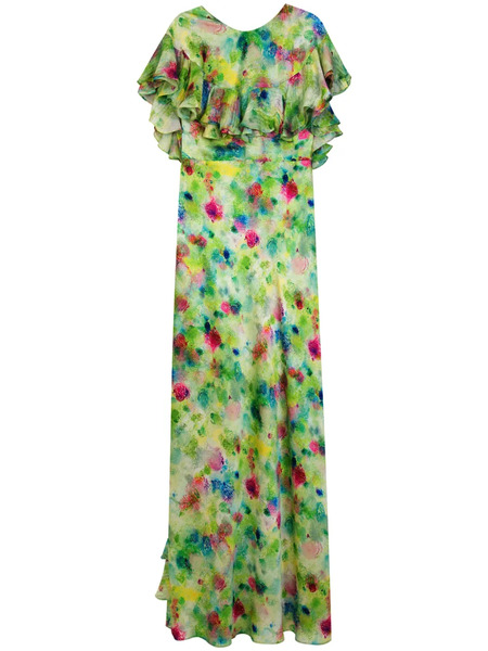  Isolda Peacock Maxi Dress - Green 