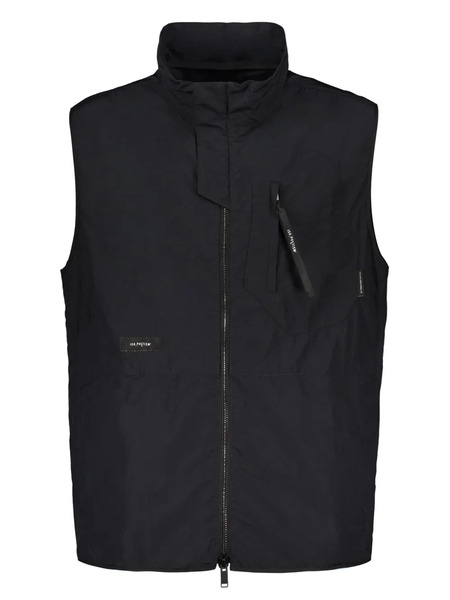  Iso.poetism Zip-up Gilet - Black 