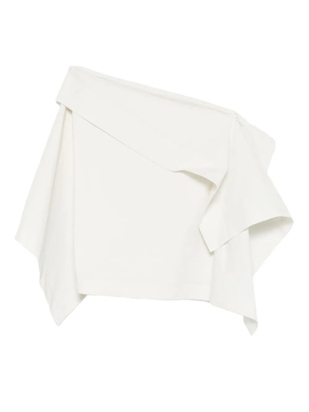  Issey Miyake Asymmetric Bandeau Top - White 