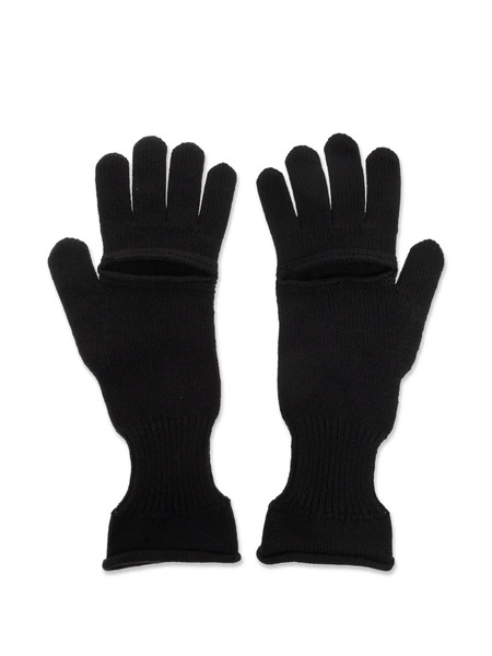  Issey Miyake Cut-out Gloves - Black 
