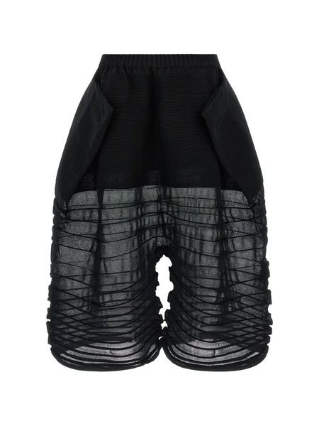 Issey Miyake Elasticated Shorts - Black 