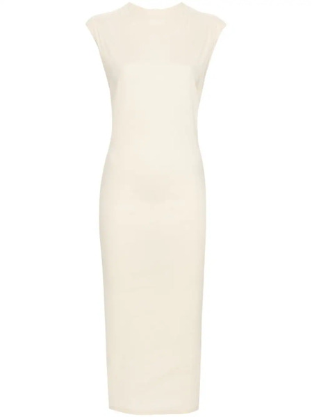  Issey Miyake Membrane Textured Midi Dress - Neutrals 
