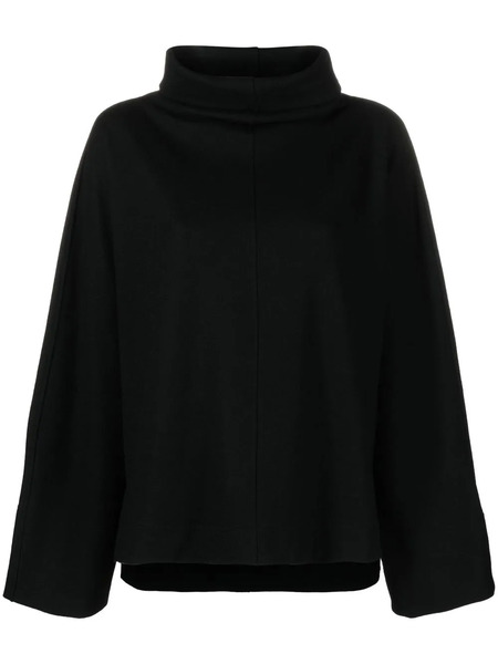  Issey Miyake Mock-neck Wide-sleeved Top - Black 