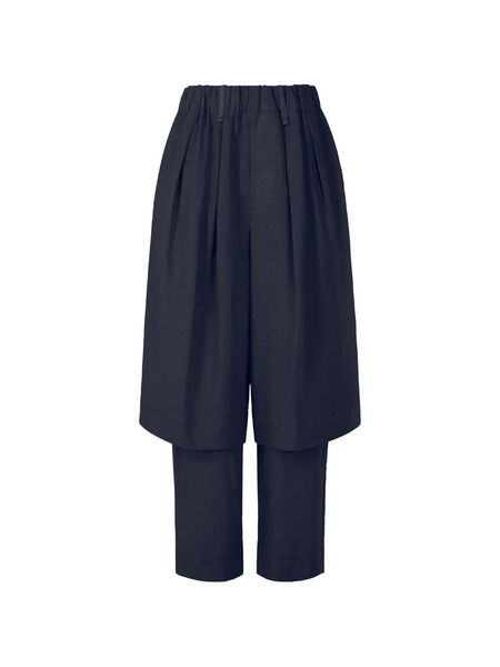  Issey Miyake Paper-esque Pleated Trousers - Black 