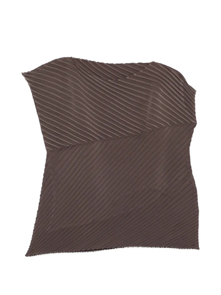  Issey Miyake Pleated T-shirt - Brown 
