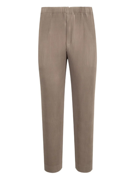  Issey Miyake Pleated Tailored Trousers - Brown 