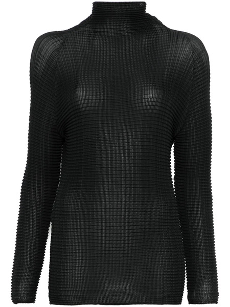  Issey Miyake Pleated Top - Black 