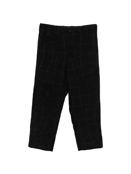  Issey Miyake Pre-owned Patchwork Check Trousers - Black 