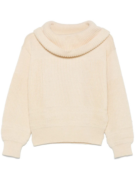  Issey Miyake Pre-owned 1980s Cowl-neck Sweater - Neutrals 