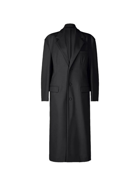  Issey Miyake Simple Ensemble Single-breasted Coat - Black 
