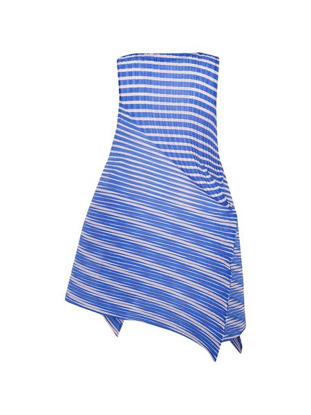  Issey Miyake Striped Dress - Blue 