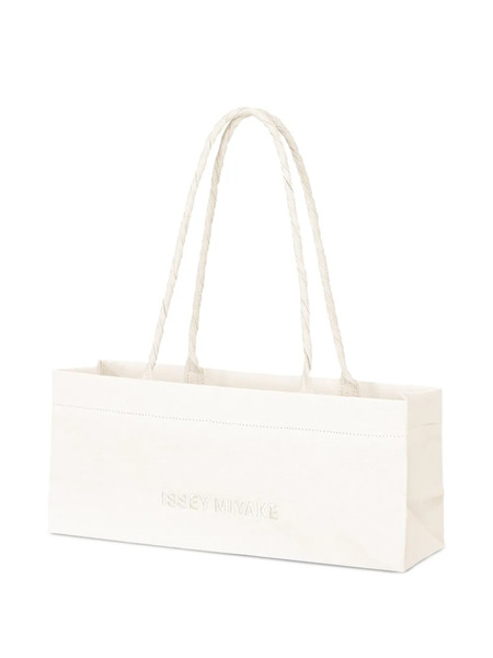  Issey Miyake Twisted Handle Shoulder Bag - White 