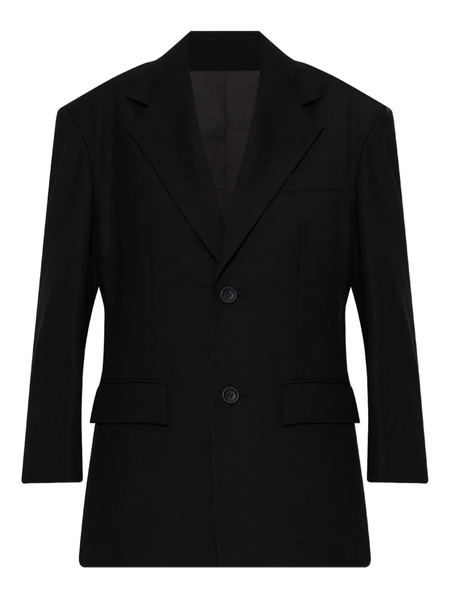  Issey Miyake Uni-form Buttoned Blazer - Black 