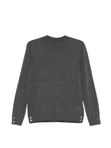  Ivory Paris Buttoned Mock-neck Sweater - Grey 