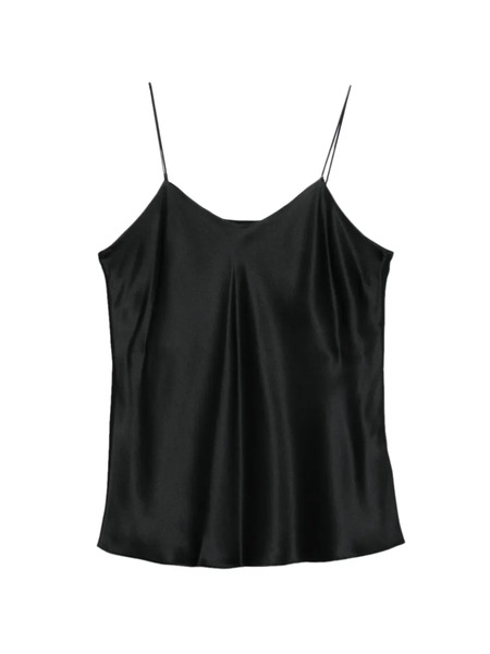  Ivory Paris V-neck Tank Top - Black 